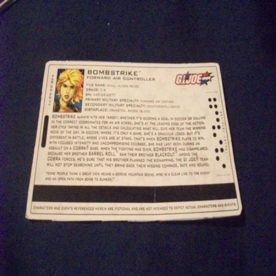 Picture of 2005 bombstrike filecard
