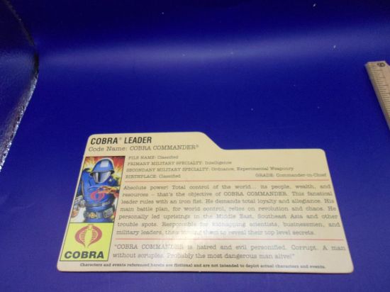 Picture of 2008 cobra commander filecard