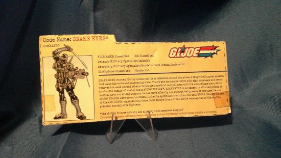 Picture of 2002 snake eyes filecard