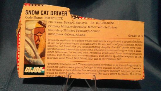 Picture of 1985 frostbite filecard