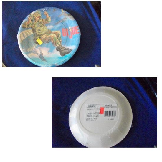 Picture of 1998 gi joe party plates