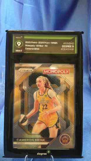 Picture of 2025 panini prizm wnba monopoly cameron brink rockie degree 9
