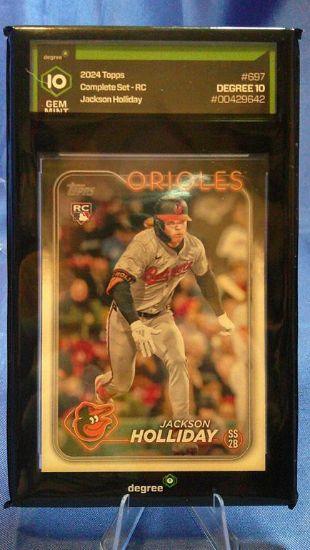 Picture of 2024 topps jackson holiday rookie degree 10