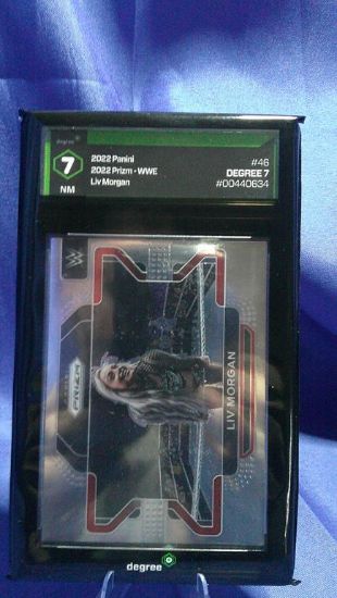 Picture of 2022 wwe panini liv morgan #46 degree 7 prizm