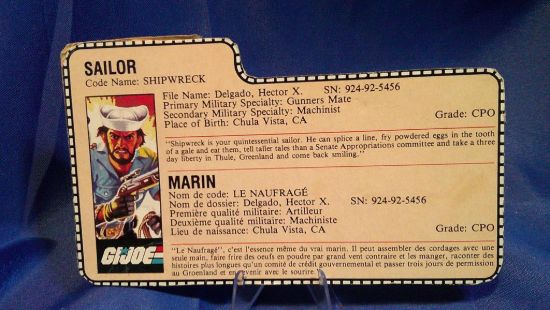 Picture of 1985 shipwreck canadian filecard