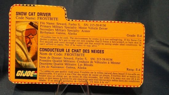 Picture of 1985 frostbite filecard foreign