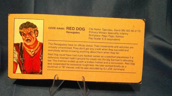Picture of funskool red dog filecard