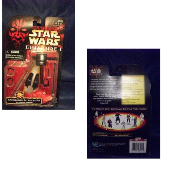Picture of 1998 star wars episode 1 underwater accessory set sealed