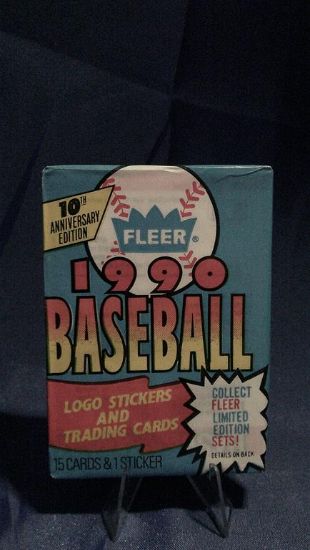 Picture of 1990 fleer baseball pack sealed