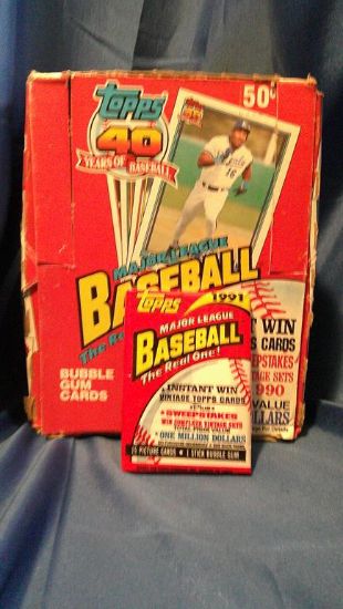 Picture of 1991 topps MLB pack new