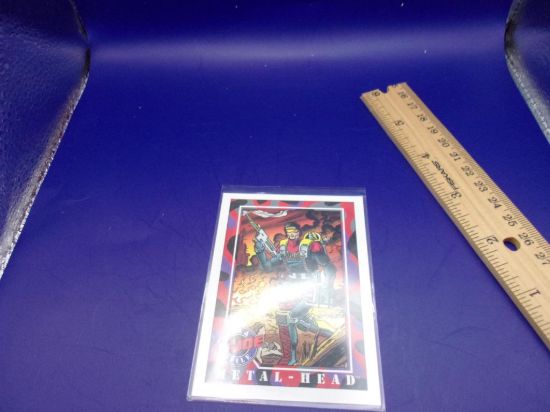 Picture of 1991 impel gi joe card #34 metal head