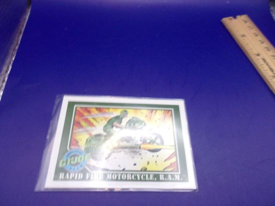 Picture of 1991 impel gi joe card #55 rapid fire motorcycle
