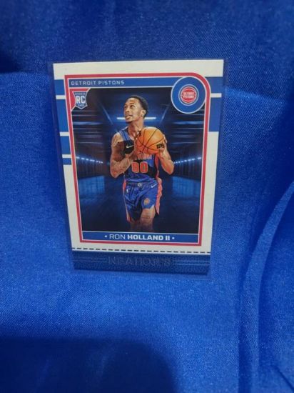 Picture of 2024 ron holland II panini hoops card rookie nba